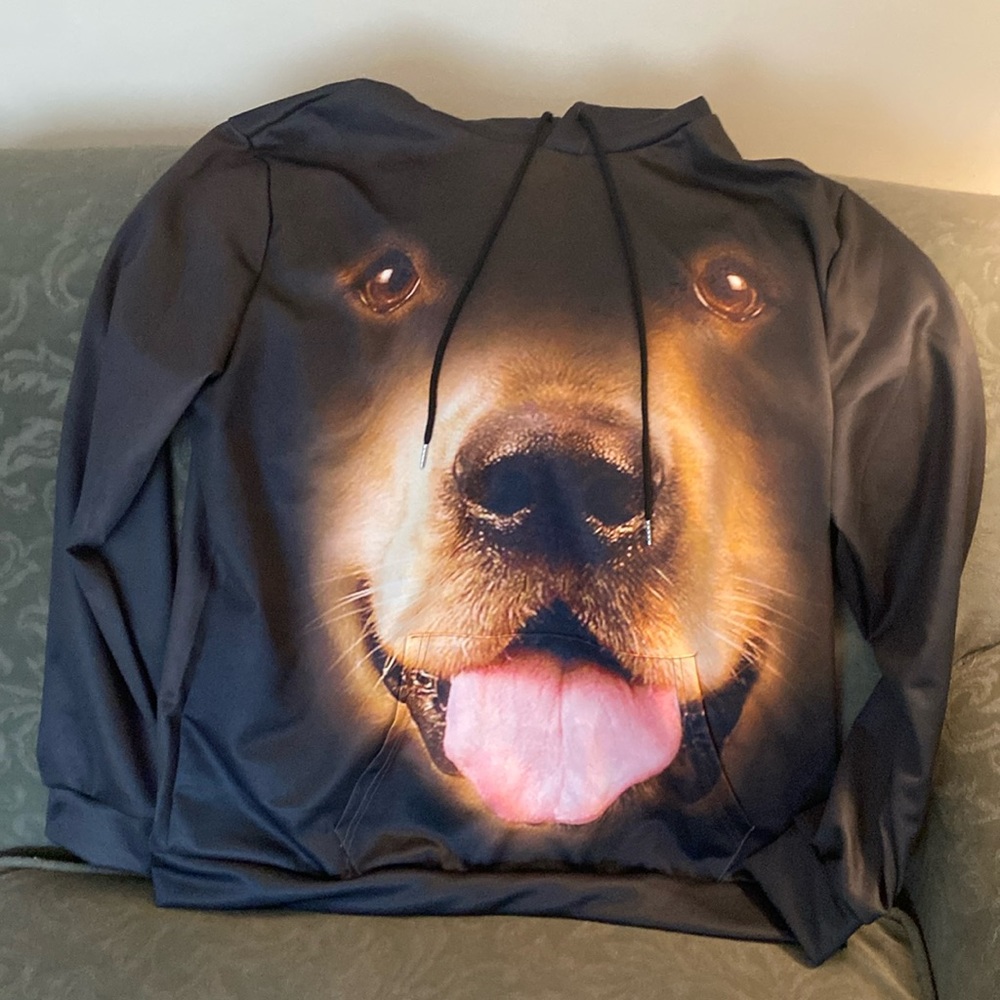 Very unique, hooded sweatshirt. Double XL. Unisex.